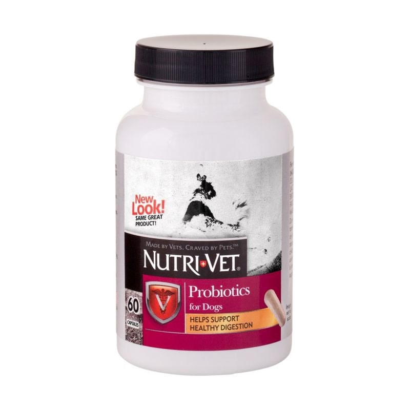 NutriVet Probiotic Capsules for Dogs 60 count– StateLineTack