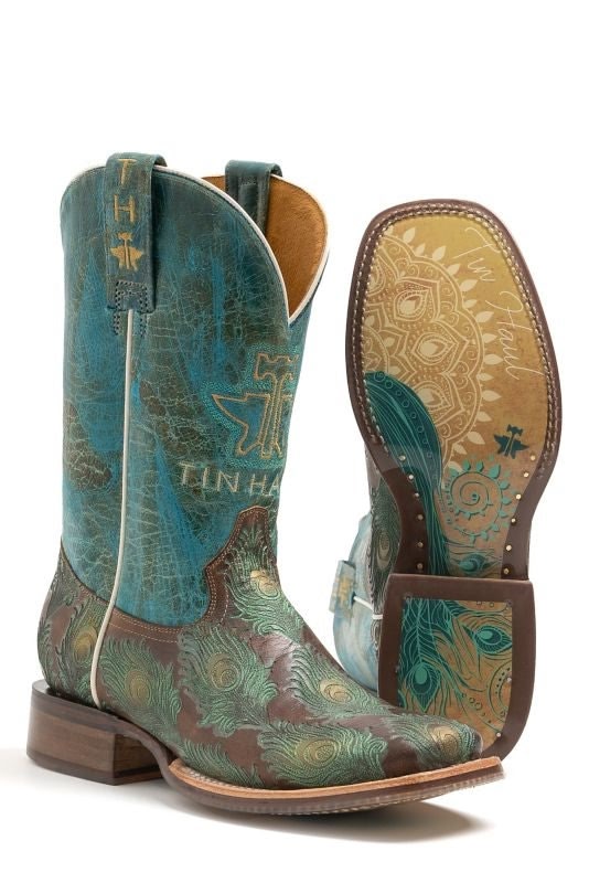 Stivali Cowboy Tin Haul 'Keep On Truckin' – Fatti A Mano In Pelle Nera Per Uomo
