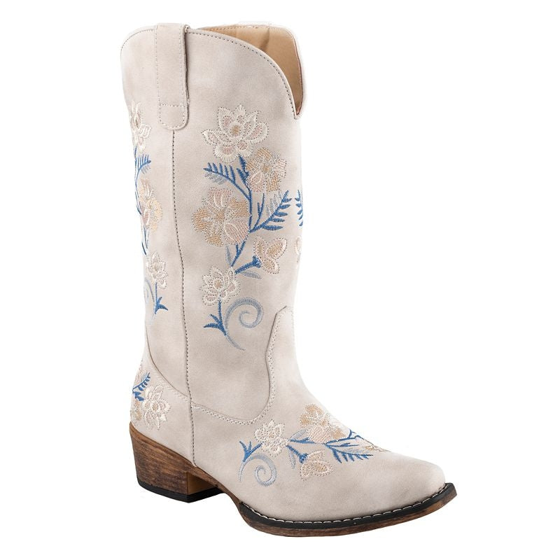 【PORTERNA】Roy Pay Boots Emiliano “ | Men Square Toe Western Boots Patchwork Ostrich