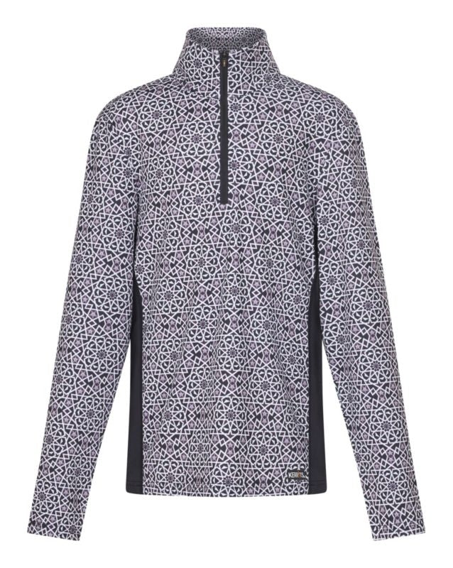 Pull Kerrits Fille Taille XL – Bleu, 1/4 Zip, Manches Longues Équitation