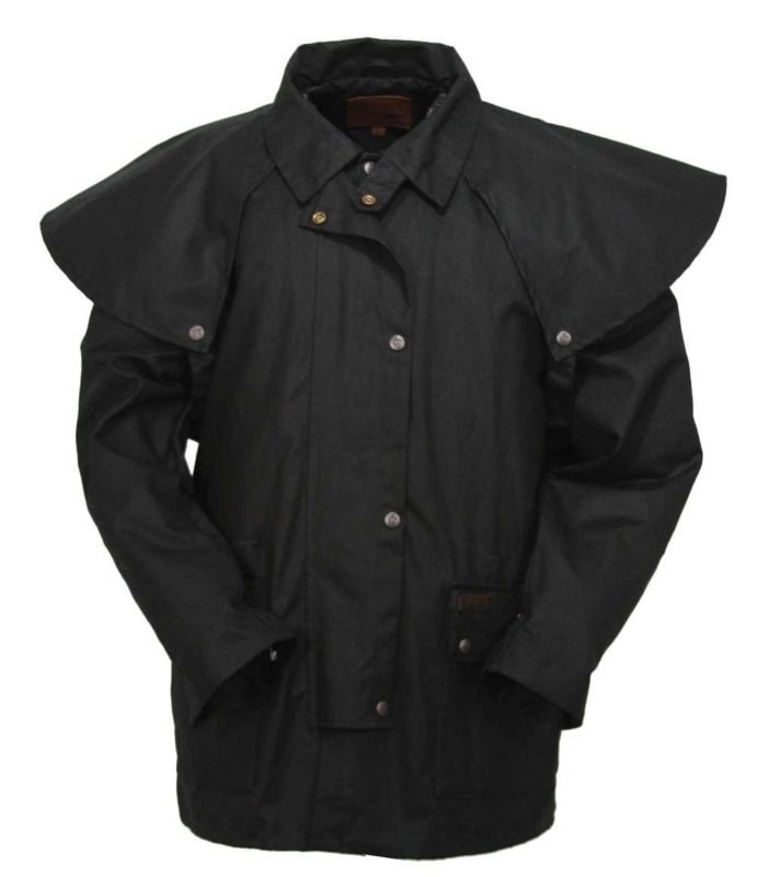 Outback Men Bush Ranger Short Oilskin Jacket 3X Bk– StateLineTack
