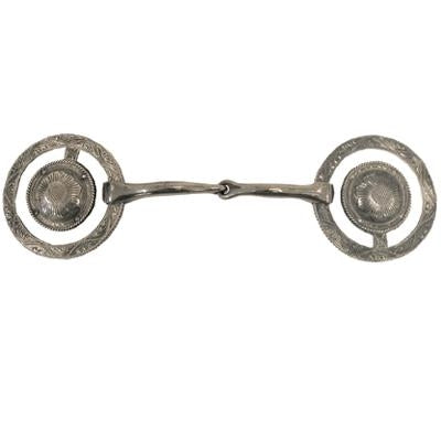 Coronet Show Snaffle with Concho/Engraving Bit 5