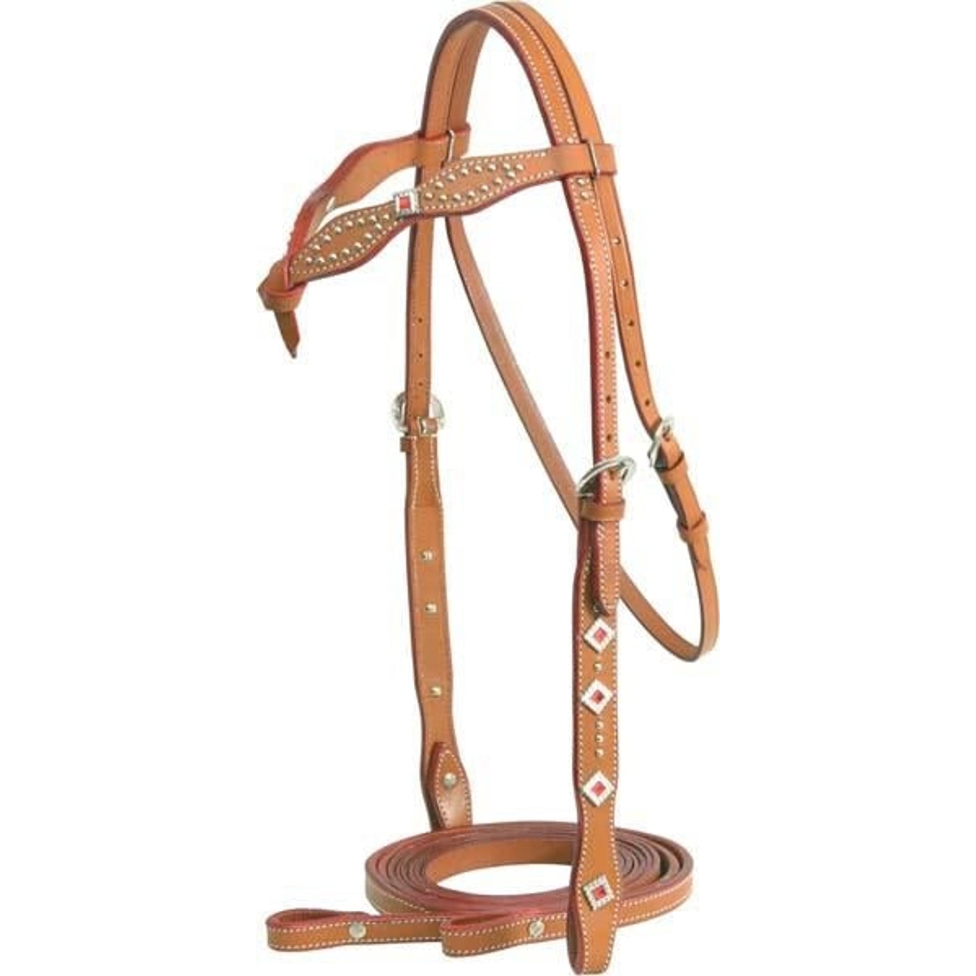 Cowboy Pro Western Bridle Horse Natural Gold