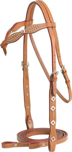 Cowboy Pro Western Bridle Horse Natural Gold