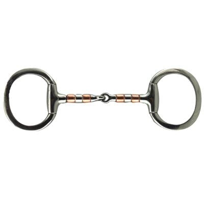 Coronet Copper/Steel Rollers Eggbutt Snaffle Bit 5