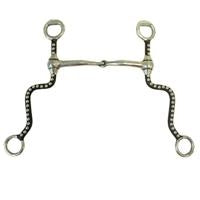 Western Snaffle Antique Shanks with Dots Bit 5