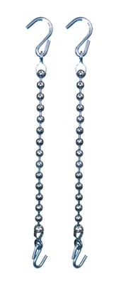 Rein Chain With Balls Stainless Steel Hooks Brn