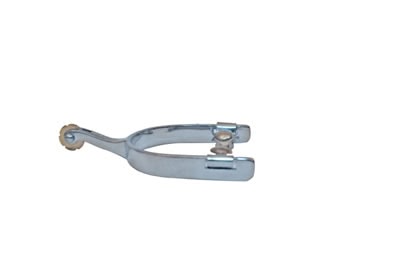 Metalab Mens Stainless Steel Roping Spur Brn