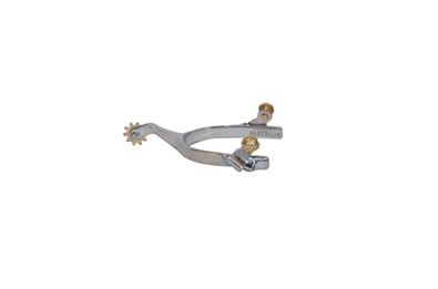 Stock Spurs Stainless Steel Western Roper Br