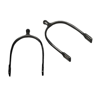 Metalab Round Head Kid Spurs 15mm Bk/Wh