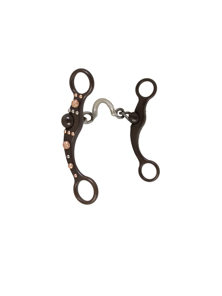 Copper Dotted Ported Chain Bit