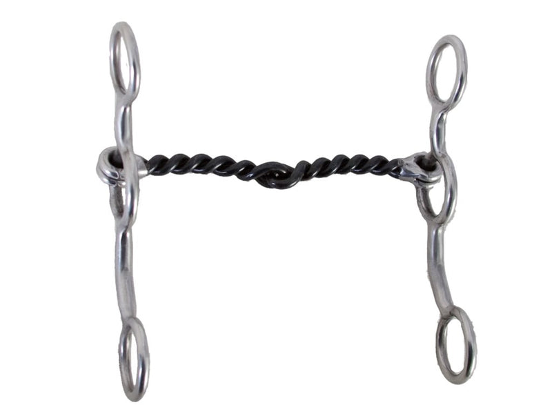 Jr Cowhorse Gag with Twisted Wire Snaffle Bit