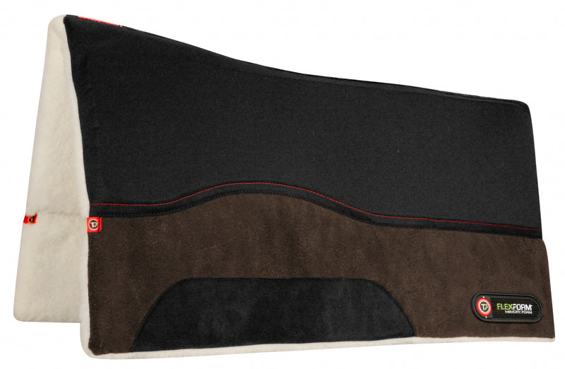 T3 MicroSuede Western Pad withT3 FlexForm Protection Inserts