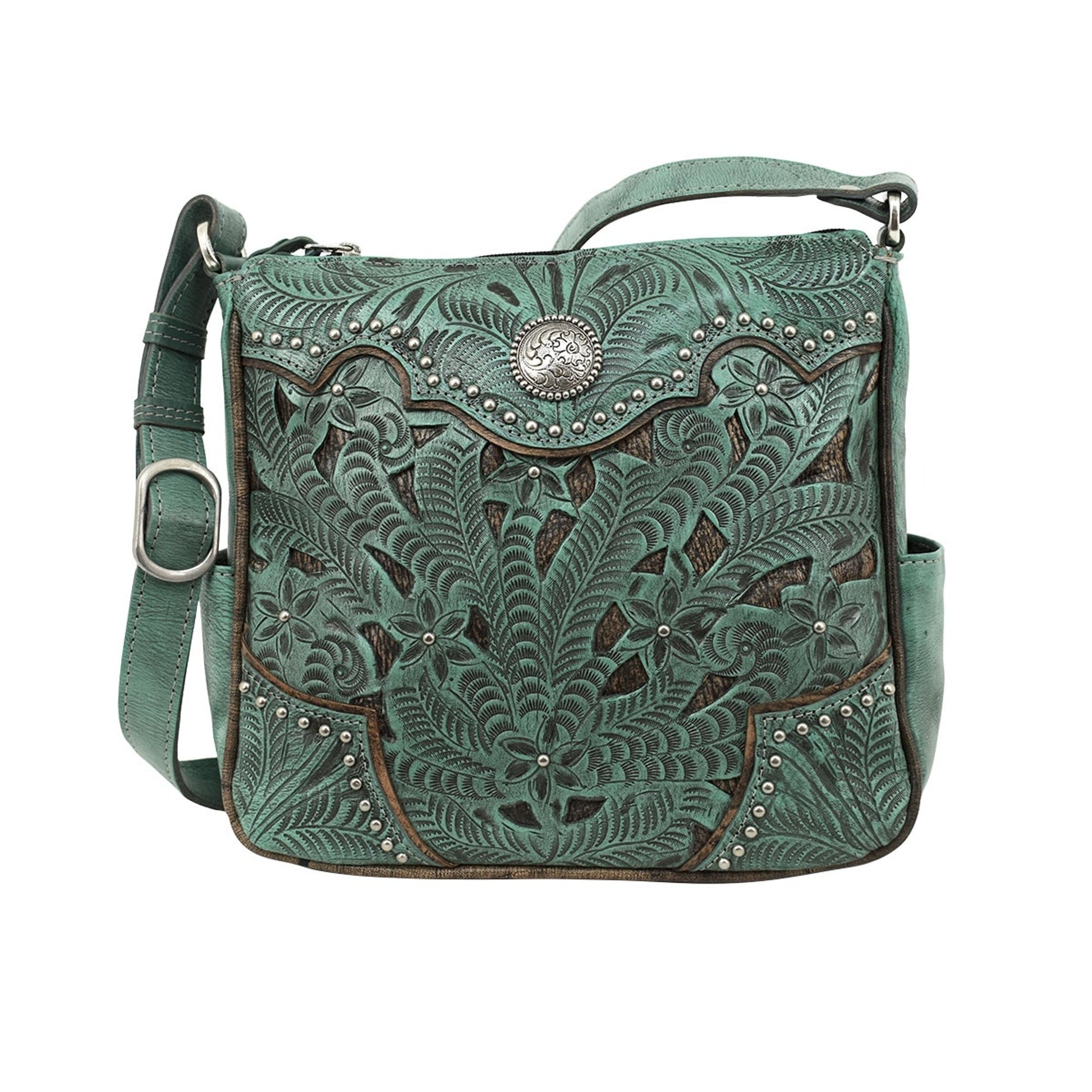American West Inlay Eagle Messenger Bag