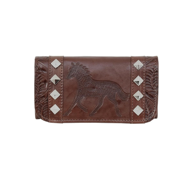 American West Ladies Hitchin Post Tri-Fold Wallet