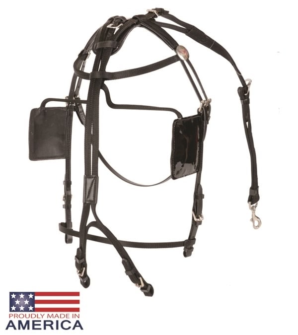 Featherweight Beta/Nylon Blind Bridle Black