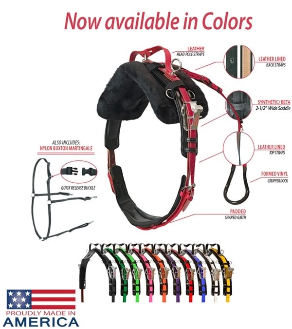Feather-Weight Pony Synthetic Standard Race Harness