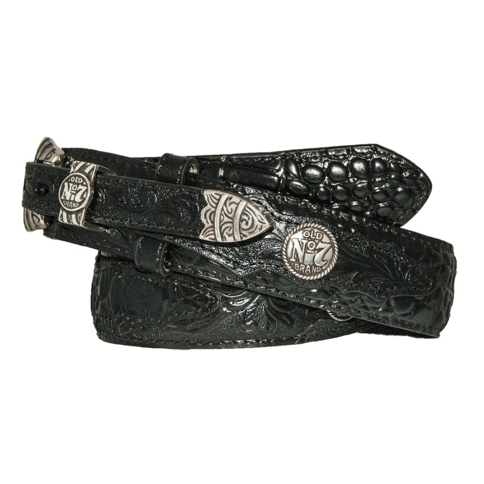 Jack Daniels Alligator Print Ranger Belt with Buckle