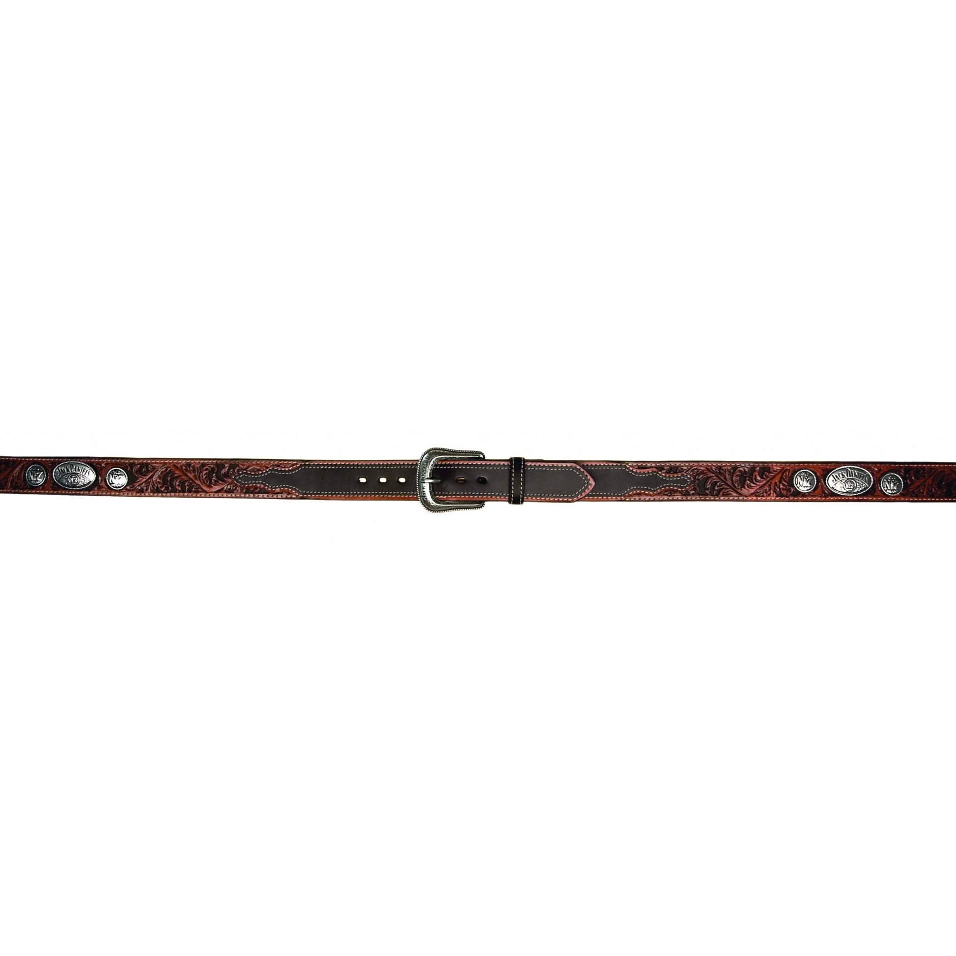 Jack Daniels Black Cutout Leather Belt