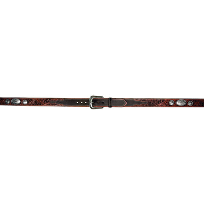 Jack Daniels Black Cutout Leather Belt