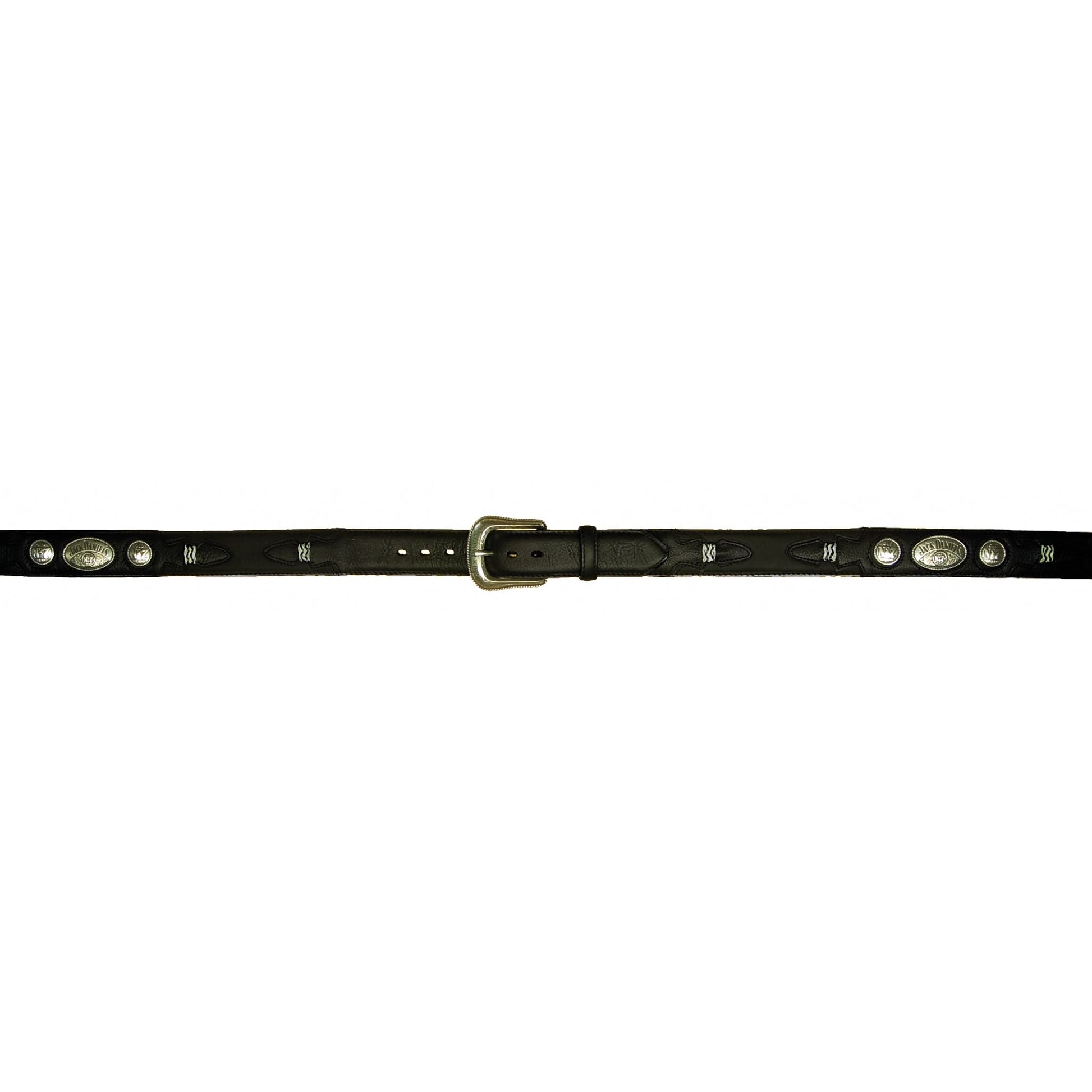 Jack Daniel's Leather Western Belt with Conchos 32