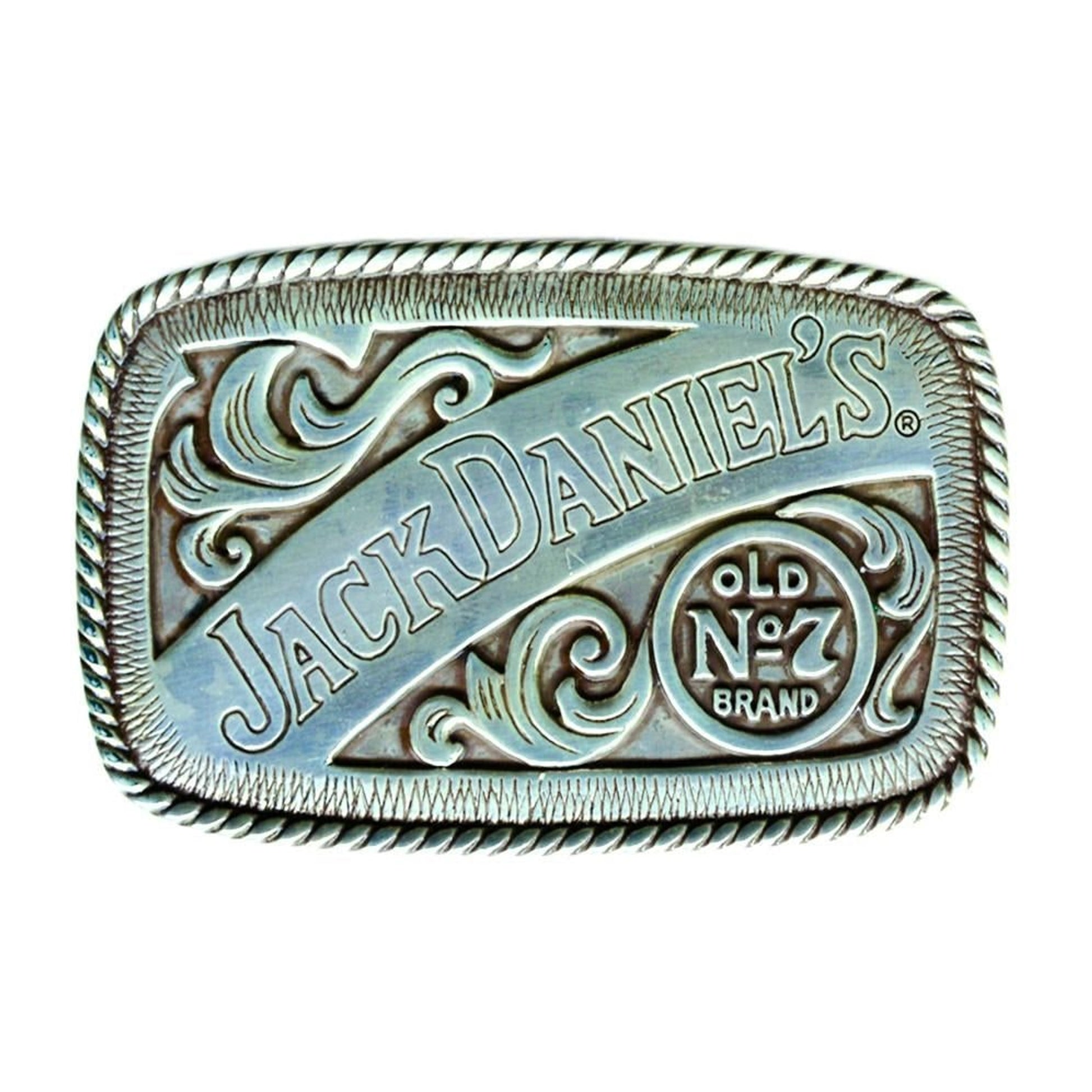 Jack Daniel's Rectangle Old No.7 Western Buckle