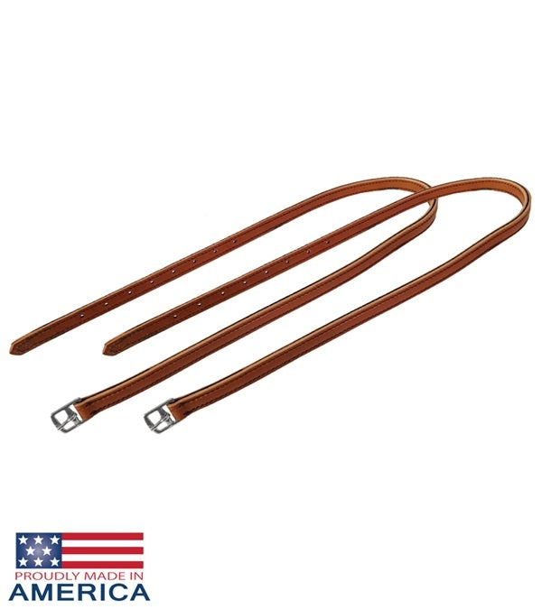 Feather-Weight Leather Race Stirrups 5/8" - Sold in Pairs