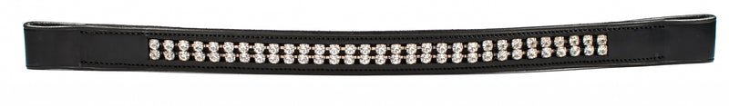 HK Americana Double Round Crystal Browband- 1 Inch Wide