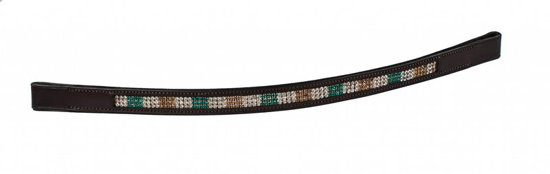 HK Americana Triple Crystal Browband- 3/4 Inch Wide