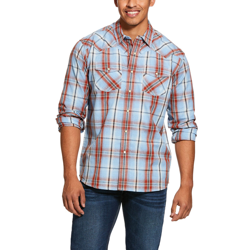Ariat Mens Jensen Retro Fit Snap Long Sleeve Shirt