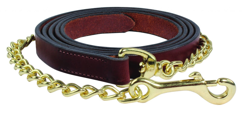 Schutz by Professionals Choice Classic Leather Lead with 30" Chain