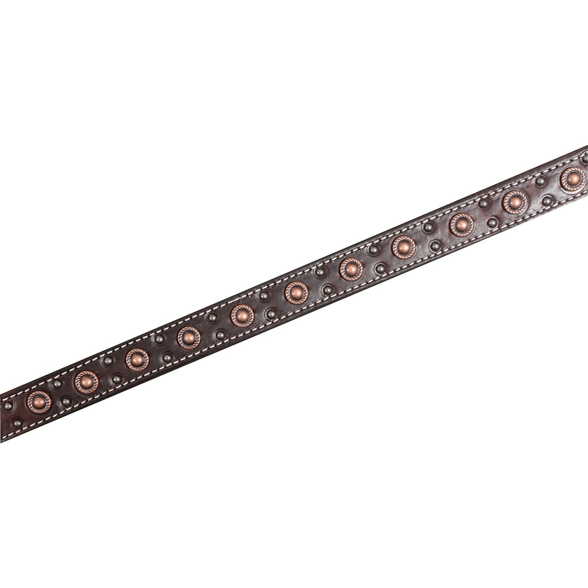 Martin Saddlery Rope Edge Antique Copper Dots Breast Collar