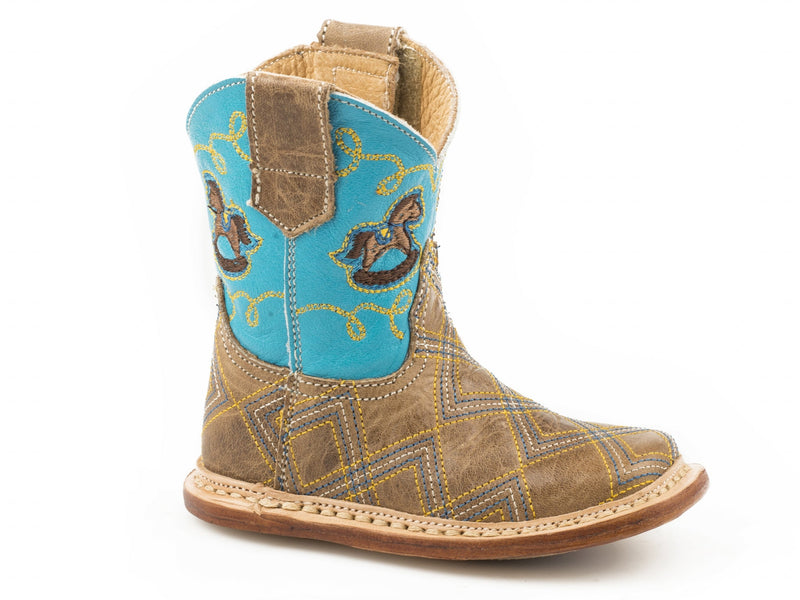 Roper Cowbabies Infant Embroidered Horse Boots