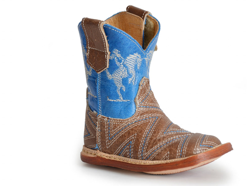 Roper Cowbabies Infant Boys Embroidered Horse Rider Leather Boots