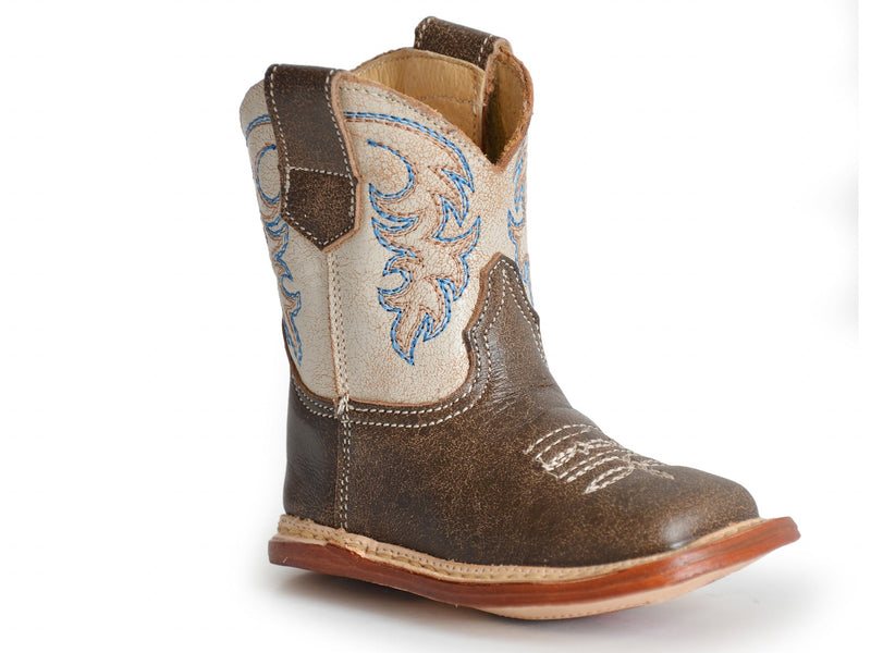 Roper Cowbabies Infant Vintage Embroidered Leather Boots