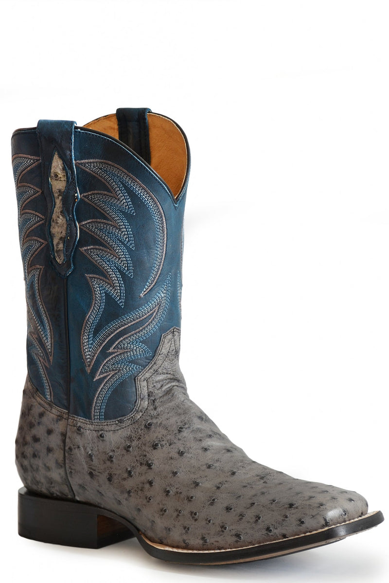 Roper Mens Ostich Full Quill Exotic Western Boots