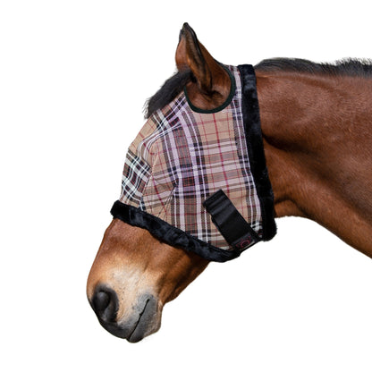 Kensington Draft UV Fleece Trim Fly Mask - Dual Ear & Forelock