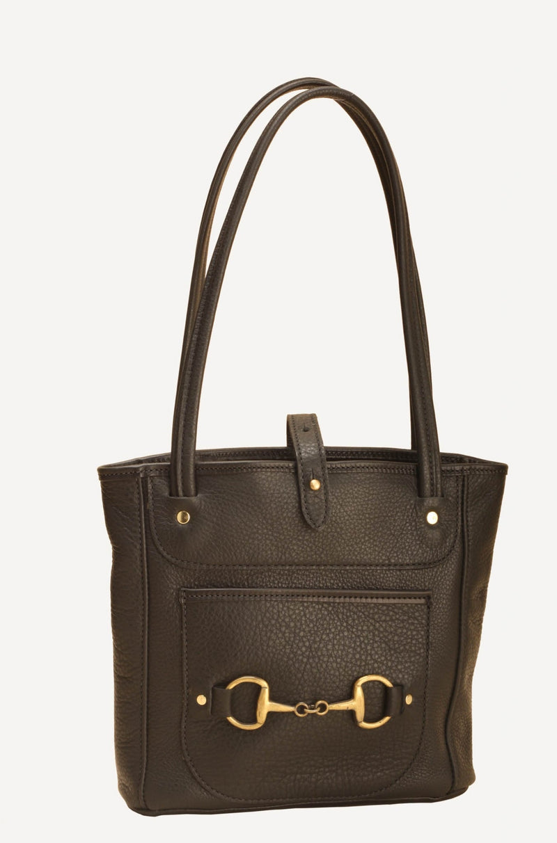 Tory Leather Small Carry All Bag with Bit