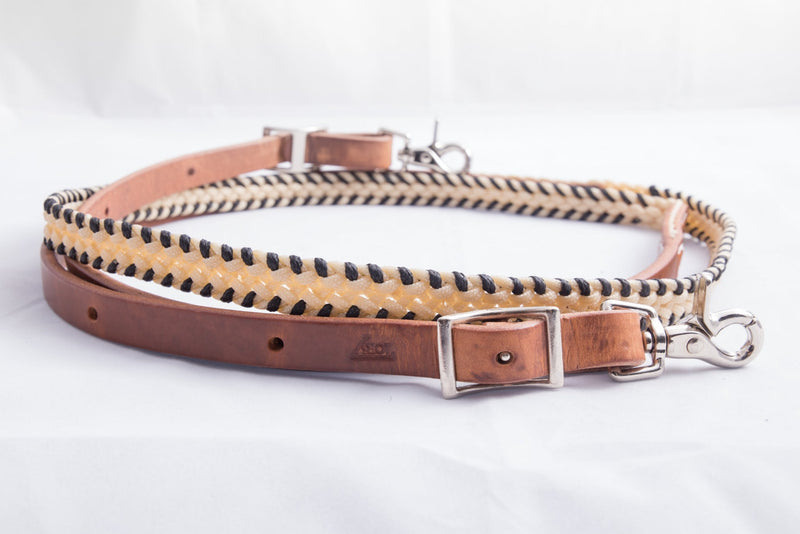 Tory Leather Waxed Laced Roping Reins