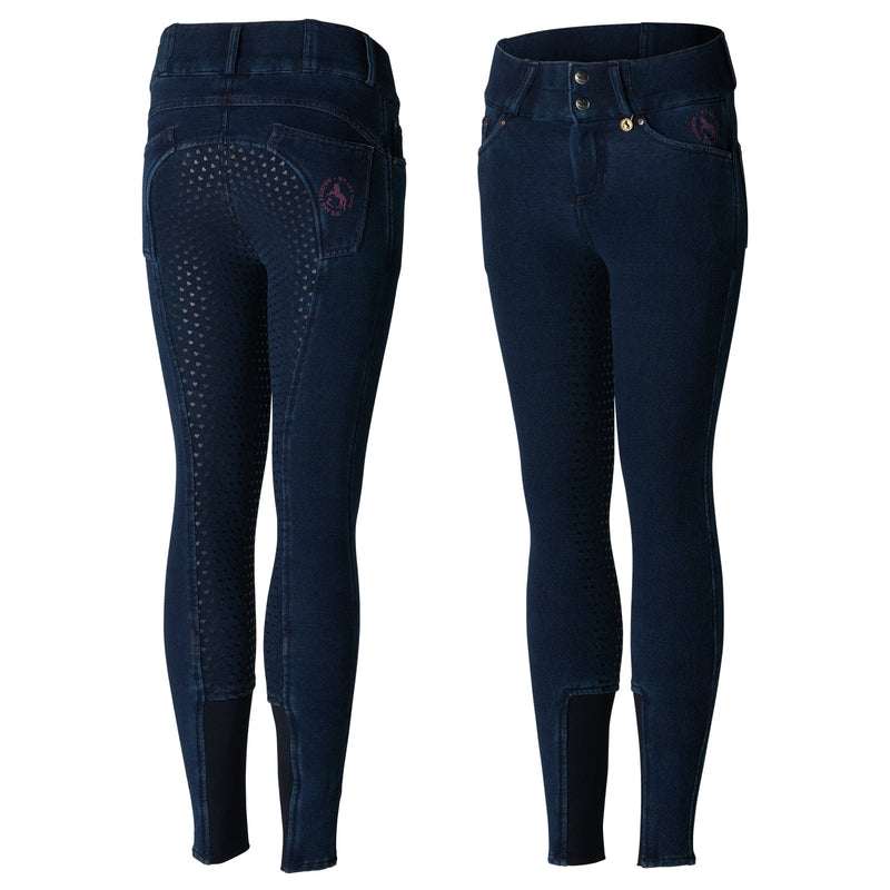 Horze Kids Kacy Denim Winter Full Seat Breeches