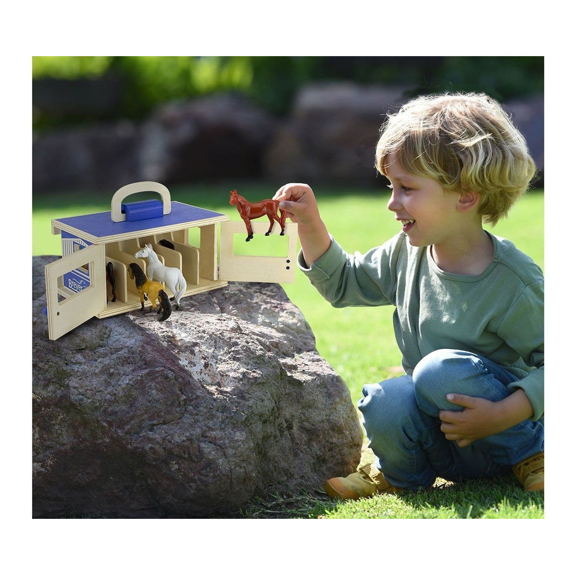 Breyer Farms Wooden Carry Stable