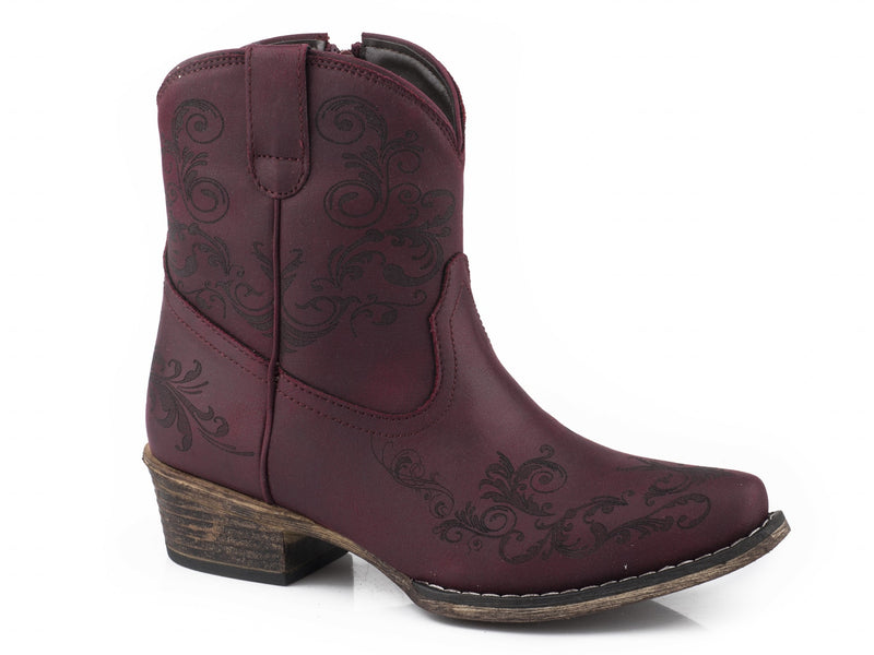 Roper Ladies Faux Leather Laser Americana Boots