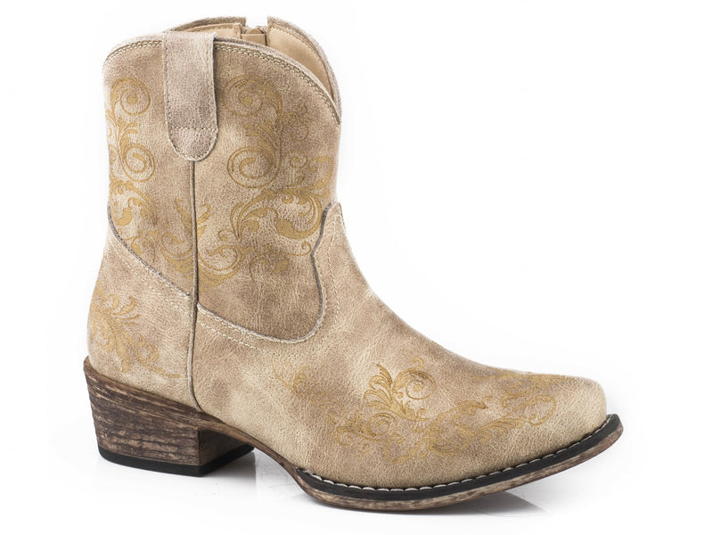 Roper Ladies Faux Leather Laser Americana Boots