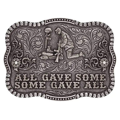 Montana Silversmiths All Gave Some Rememberance Attitude Buckle