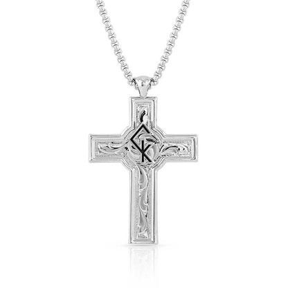 Montana Silversmiths Combat Zone Chris Kyle Cross Necklace