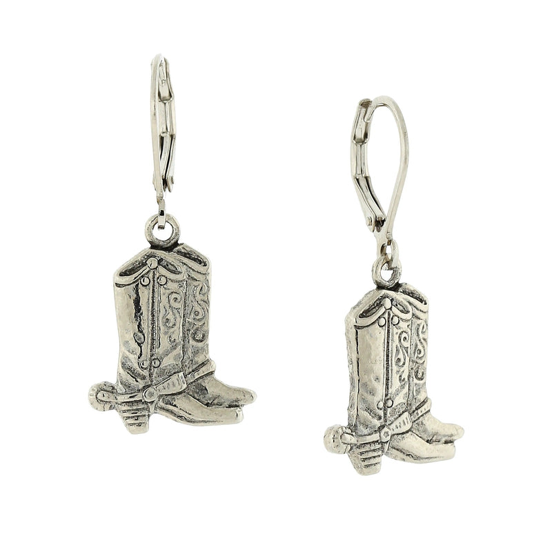 1928 Jewelry Western Boots Drop Earrings