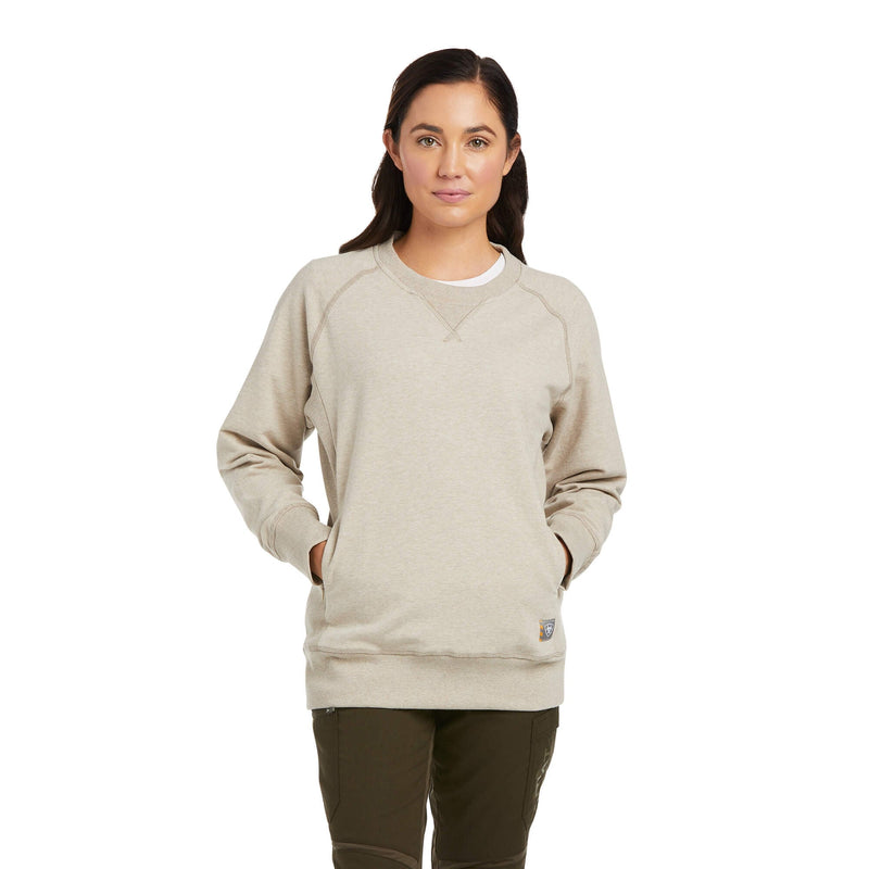 Ariat Ladies Rebar Workman Washed Fleece Sweatshir