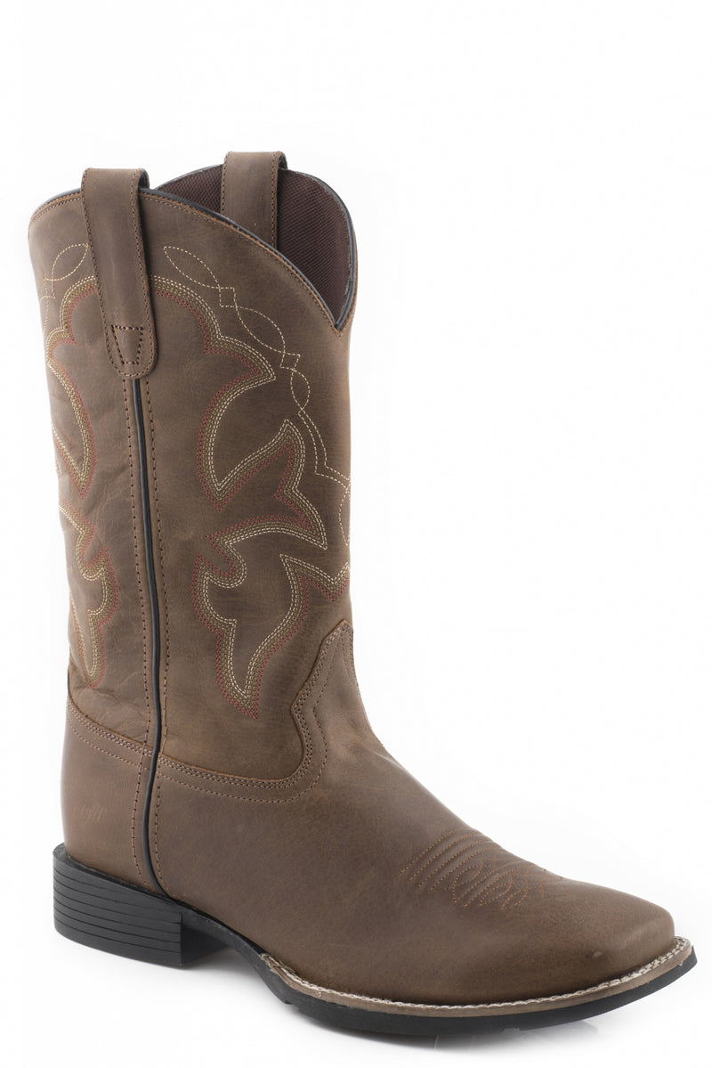 Roper Kids Vintage Tan Leather Boots