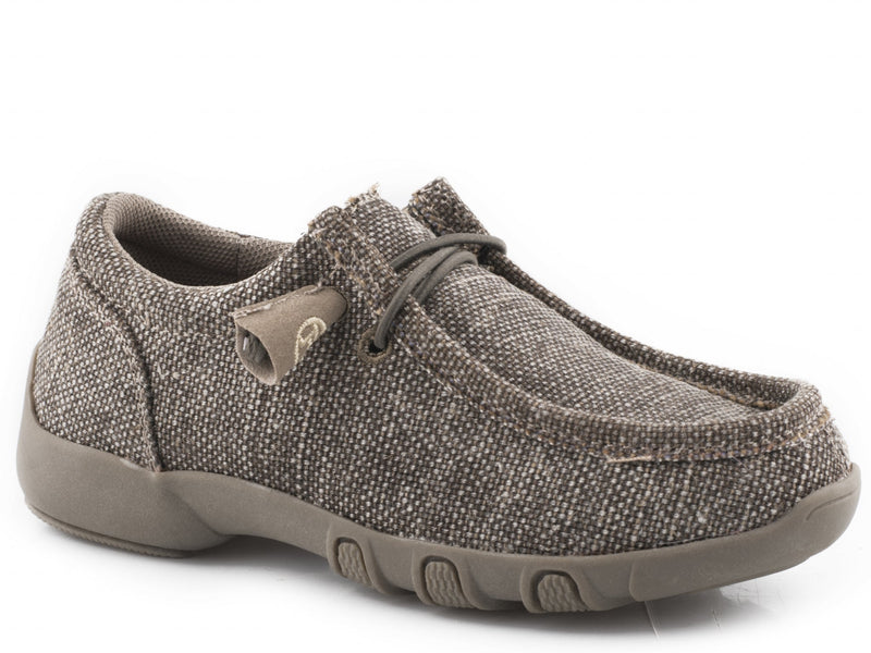 Roper Kids Brown Canvas Fabric Chukkas