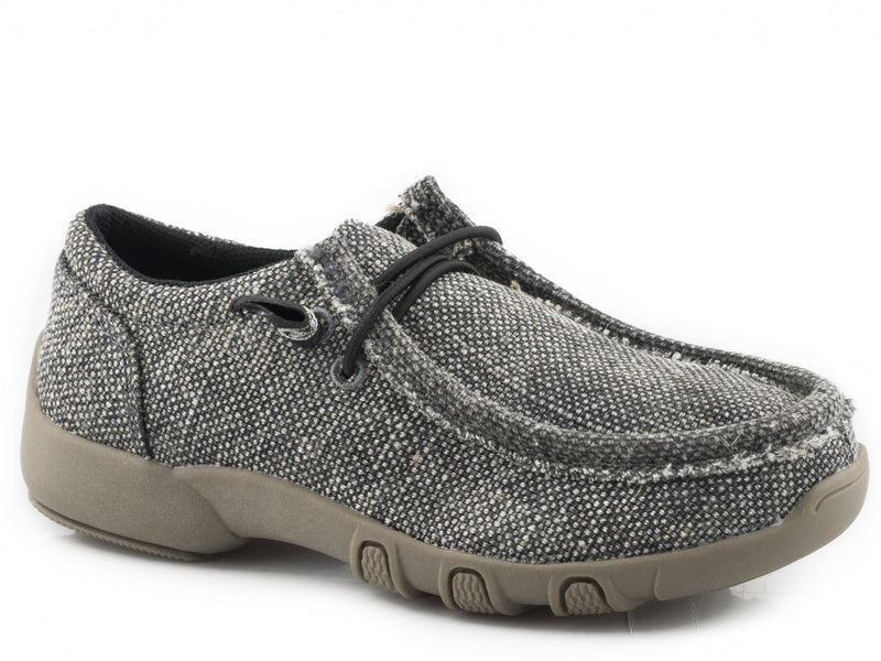 Roper Kids Black Canvas Fabric Chukkas